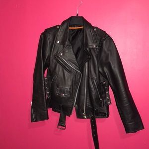 Genuine Leather Motorcycle Jacket